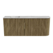 Mondiaz JOYA-DLUX 101.6cm toiletmeubel - ronding rechts kleur Dusk - Wastafel FAYE positie Links Zonder kraangat kleur Glace. SW1423172