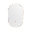Mondiaz GLOW Miroir de Salle de Bain - Ovale - 45x90cm - Éclairage LED indirect - capteur de mouvement - Rosee (Rose) SW1105210