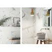 Cifre Ceramica Statuario Carrelage aspect marbre sol et mural 60x120cm rectifié Blanc/Noir SW542092