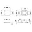 Duravit D Code lunette de WC 43x36x4cm compact synthétique Blanc brillant 0315127