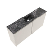 MONDIAZ TURE-DLUX meuble WC 100 cm Linen. Lavabo EDEN Lava position centrale. Sans trou de robinet. SW1103876