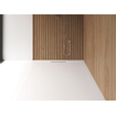 Riho Isola Receveur de douche 90x90x3cm Polybéton Structure ardoise mat blanc SW412122
