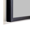 Saniclass Silhouette Spiegel - 100x70cm - zonder verlichting - rechthoek - zwart SW228063