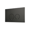 QeramiQ Push Bedieningsplaat - voor Geberit UP320 inbouwreservoir - dualflush - ronde knoppen - kunststof zwart mat SW706188