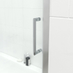 Saniclass ID06 Quick Fit Pare-bain avec porte coulissante à 2 éléments 170x150cm verre de sécurité 6mm anti-calcaire chrome SW238236