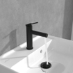 Villeroy & Boch Loop & Friends ensemble de robinet à une poignée avec bonde de vidage à tirette - noir mat SW974128