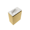 MONDIAZ TURE-DLUX Meuble toilette - 40cm - Oro - EDEN - vasque Ostra - position gauche - sans trou de robinet SW1104960