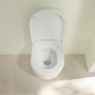 Villeroy & Boch Avento Pack WC 37x31.5cm - direchtflush - à fond creux - avec réservoir encastrable - plaque de commande chrome brillant - Stone White CeramicPlus SW956272