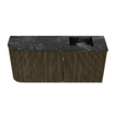 Mondiaz JOYA-DLUX 91.6cm toiletmeubel - ronding links kleur Shadow - Wastafel FAYE positie Rechts 1 kraangat kleur Lava. SW1422867