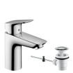 Hansgrohe Logiss wastafelkraan 100 met waste chroom 0605647