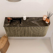 Mondiaz JOYA-DLUX 91.6cm toiletmeubel - ronding rechts kleur Dusk - Wastafel FAYE positie Links 1 kraangat kleur Lava. SW1423243