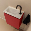MONDIAZ TURE-DLUX Meuble toilette - 40cm - Fire - EDEN - vasque Opalo - position gauche - 1 trou de robinet SW1104282