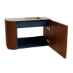 Mondiaz JOYA-DLUX 61.6cm toiletmeubel - ronding links kleur Ruby - Wastafel FAYE positie Rechts 1 kraangat kleur Arena. SW1425294