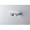 Duravit D code porte-savon en verre droit chromé GA49406