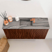 Mondiaz JOYA-DLUX 80cm toiletmeubel - kleur Ruby - Wastafel FAYE positie Midden 1 kraangat kleur Sombra. SW1425660