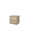 Proline top ensemble de meubles de salle de bains 60x46x55.2cm couvercle et meuble symétrique chêne brut SW350403