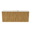 Mondiaz JOYA-DLUX 100cm meuble de salle de bains - couleur Oak - Vasque FAYE position Milieu 1 trou de robinet couleur Meli. SW1423963