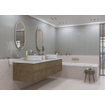 SAMPLE Terravito Ulvara wandtegel - 6.5x33.2cm - 8mm - Zeshoek - Grijs glans SW736301