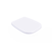 FugaFlow Eccelente Pietra Abattant WC - dégagement rapide - fermeture douce - compatible avec Duravit D-code - blanc brillant SW1469053