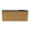 Mondiaz JOYA 100cm toiletmeubel - kleur Oak - Wastafel FAYE positie Rechts Zonder kraangat kleur Urban. SW1421212