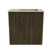 Mondiaz JOYA-DLUX 40cm toiletmeubel - kleur Shadow - Wastafel FAYE positie Rechts 1 kraangat kleur Arena. SW1424781