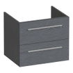 BRAUER Trust meuble sous-lavabo 60 sans poignées rapportées 2 tiroirs à fermeture douce et 1 découpe pour siphon - Timber Grey SW1204092
