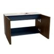 Mondiaz JOYA-DLUX 70cm toiletmeubel - kleur Walnut - Wastafel FAYE positie Midden 1 kraangat kleur Frappe. SW1422253