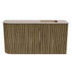 Mondiaz JOYA-DLUX 81.6cm toiletmeubel - ronding links kleur Dusk - Wastafel FAYE positie Rechts Zonder kraangat kleur Saba. SW1426091