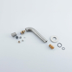 FugaFlow Eccelente Arredo Robinet lave-mains - encastrable - bec 18cm - à raccourcir - PVD - inox brossé SW1204564