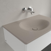Villeroy & Boch Antao Vasque à poser sur meuble - 80 x 50 x 15 cm - Almond CeramicPlus - sans trop-plein SW925799
