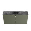 MONDIAZ TURE-DLUX meuble WC 100 cm Army. Lavabo EDEN Lava position milieu. Avec 1 trou de robinet. SW1103656