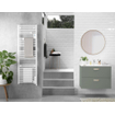 Go by Van Marcke Doris radiateur sèche-serviettes électrique 109.5x50cm 500watt blanc SW765796