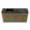 Mondiaz JOYA-DLUX Meuble de toilette 80cm - couleur Dusk - Vasque FAYE position Gauche Sans trou de robinet couleur Lava SW1423216