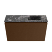 MONDIAZ TURE-DLUX meuble WC 80 cm Rust. EDEN lavabo Lava position droite. Sans trou de robinet. SW1104029