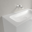 Villeroy & boch Finion Lavabo pour meuble 100x50cm sans trou de robinet ni trop-plein Ceramic+ sthone white SW209389