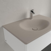 Villeroy & Boch Antao Meuble-vasque - 80 x 50 x 15 cm - Almond CeramicPlus - avec trop-plein dissimulé SW957923