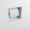 Mondiaz EASY Porte-papier toilette 16x16x16cm Solid surface Talc mat SW644629