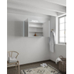 Mondiaz CUBB Armoire de toilette avec miroir - 100x70cm - 2 portes - Clay (brun) SW410521