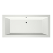 Xenz Society Duobad - 190x90x53 - afvoer Midden - acryl - wit mat SW103312