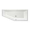 Xenz Society Hoekbad - 180x80x48 - afvoer Midden - Rechts - Compact - acryl - wit mat SW103197