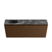 MONDIAZ TURE-DLUX Meuble toilette - 120cm - Rust - EDEN - vasque Lava - position gauche - 1 trou de robinet SW1104056