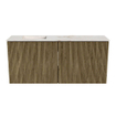 Mondiaz JOYA-DLUX 90cm meuble de salle de bains - couleur Dusk - Vasque FAYE position Gauche Sans trou de robinet couleur Frappe. SW1423069