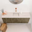 Mondiaz JOYA-DLUX 100cm toiletmeubel - kleur Dusk - Wastafel FAYE positie Midden Zonder kraangat kleur Meli. SW1425836