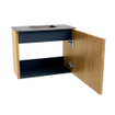 Mondiaz JOYA-DLUX 50cm toiletmeubel - kleur Oak - Wastafel FAYE positie Midden Zonder kraangat kleur Oza. SW1424072