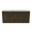 Mondiaz JOYA-DLUX 90cm meuble de salle de bains - couleur Shadow - Vasque FAYE position Gauche Sans trou de robinet couleur Opalo. SW1422930