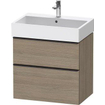 Duravit D-neo Meuble sous vasque 68.4x44.2x62.5cm 1 tiroir Chêne (terra) mat SW641248