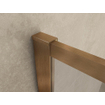 Wiesbaden Square paroi de douche à l'italienne 1200 x 2000 x 8 mm verre clair nano verre/brossé bronze cuivre SW1137135