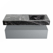 MONDIAZ ALAN - DLUX Ensemble de meuble de salle de bains - 120cm - meuble bas - Plata - 1 tiroir - lavabo suspendu - vasque à droite - 1 trou de robinet - Lava SW808648