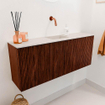 Mondiaz JOYA-DLUX 100cm toiletmeubel - kleur Ruby - Wastafel FAYE positie Midden Zonder kraangat kleur Meli. SW1425370