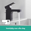 Hansgrohe Vernis Mitigeur lavabo 89 avec vidage noir mat SW651673